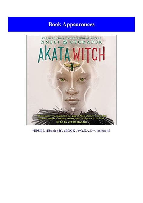 The Akata Witch Books and Their Influence on African Fantasy